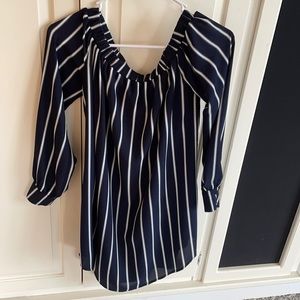 Forever 21 dress- NAVY blue and white